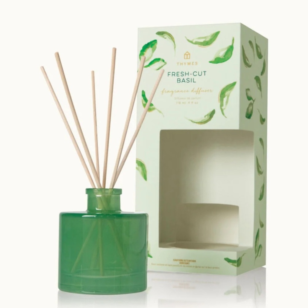 THYMES NWT fresh-cut basil petite reed diffuser -4 oz